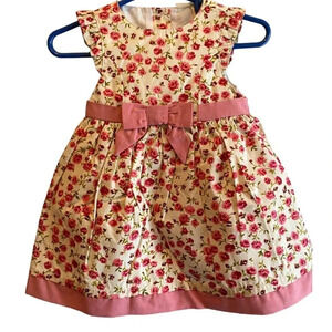 STRAWBERRY FAIRE NEW NWOT BABY INFANT GIRL SUMMER WEDDING DRESS SIZE 3 6 MONTHS